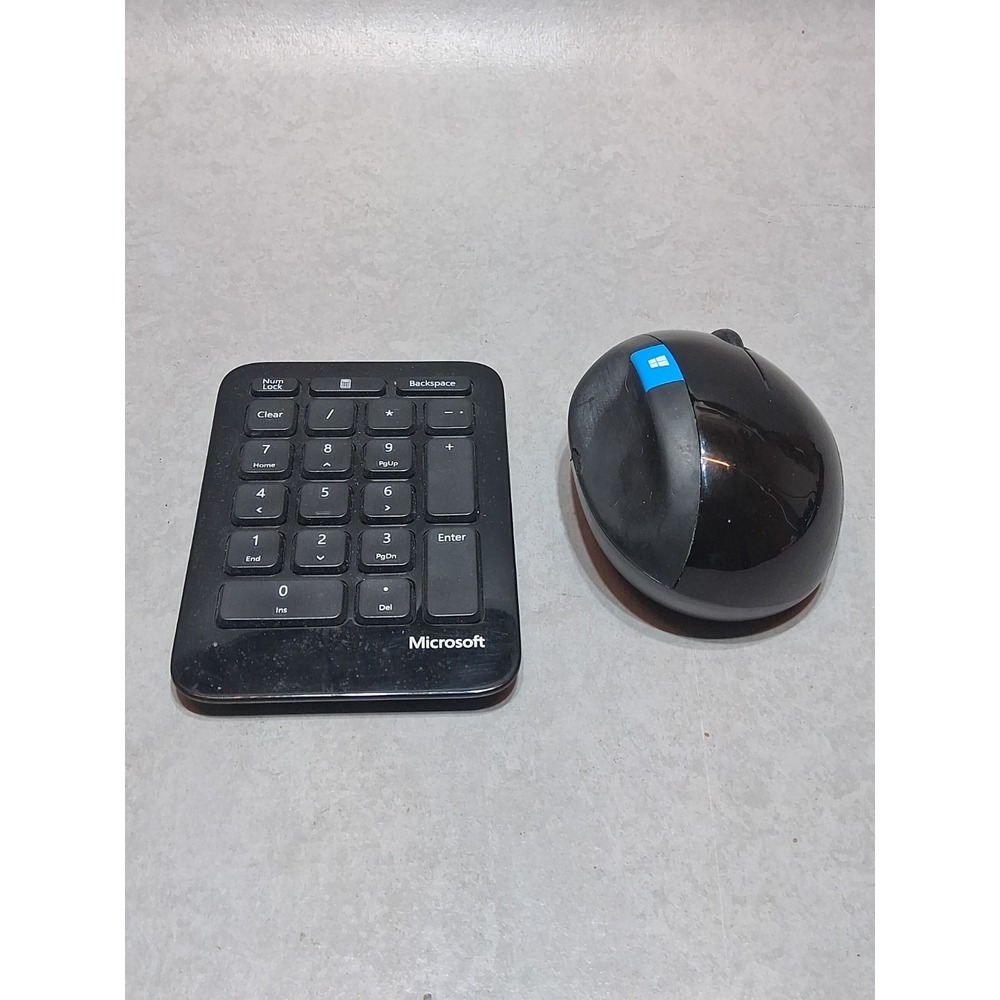 Microsoft Sculpt Ergonomic Mouse 1560 Black w/ Key Pad - Used